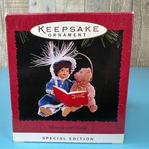 Hallmark Keepsake Ornament 1995 Beverly And Teddy Special Edition Handcrafted